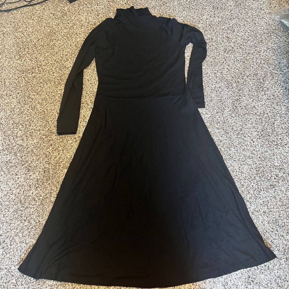 Talbots Classic Black Dress A-Line Cocktail Party Formal Wear‎ Size Small